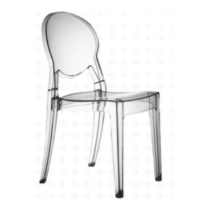 Chaise plexiglass sans accoudoir