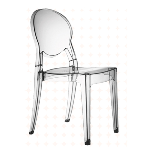 Chaise plexiglass sans accoudoir