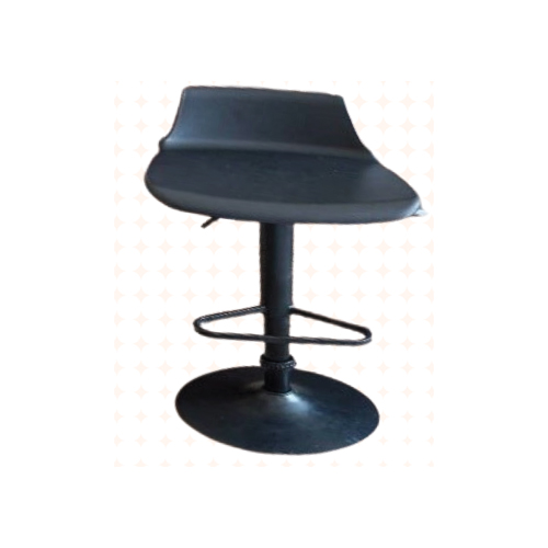 Tabouret de bar haut noir avec dossier