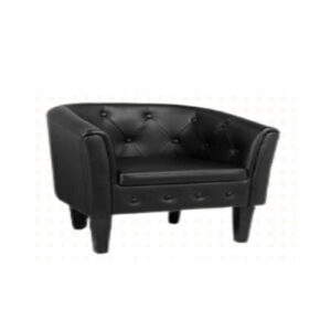 Fauteuil club individuel capitonné noir