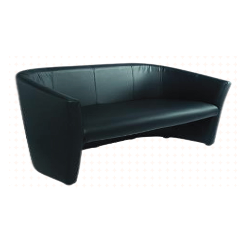 Canapé deux places noir « Club »