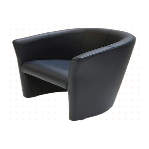 Fauteuil club noir, une place