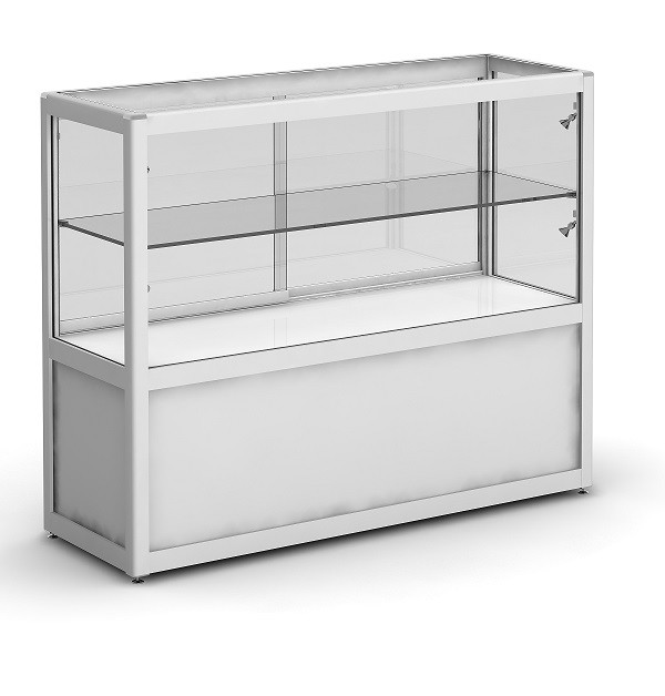 Vitrine Luna  rectangulaire blanche