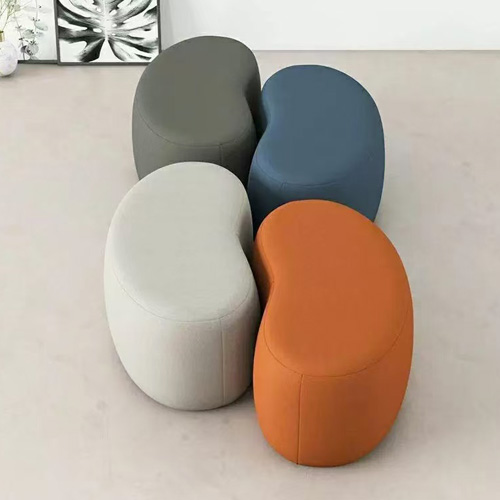 Poufs style curve blob ottoman en cuir (20000/pièce)