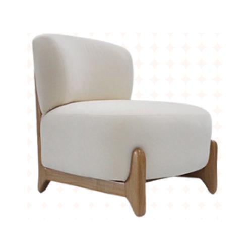 Fauteuil lounge "Elephant" en tissu bouclé