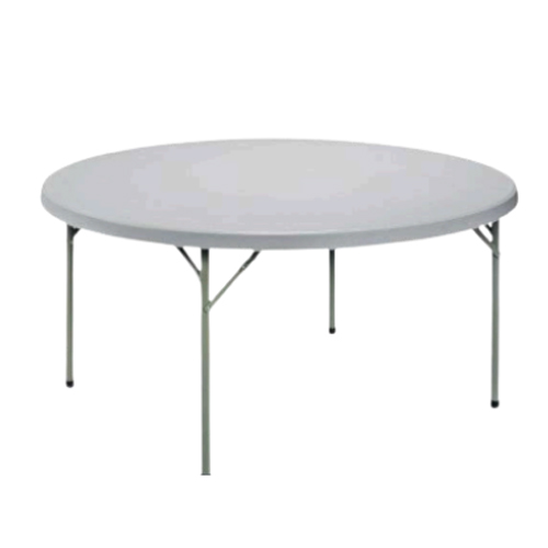 Table de buffet en polyéthylène ronde avec nappe(pour 8-10)